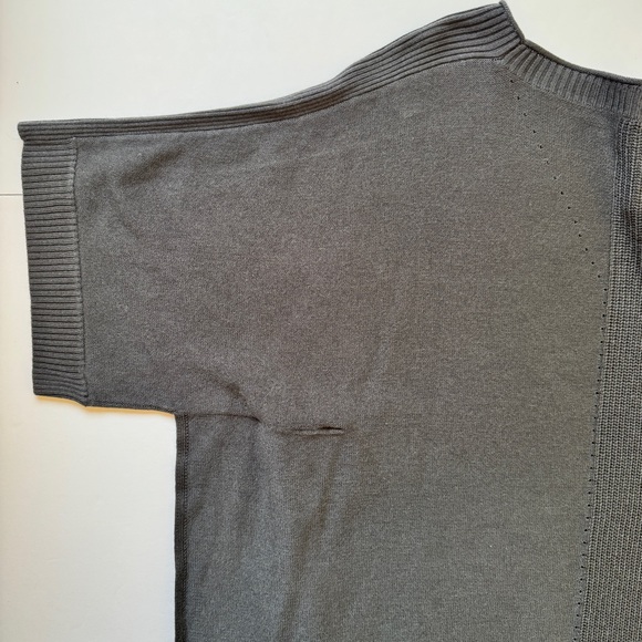 Lululemon Be At Ease Poncho Graphite Grey Knit Cashmere Blend Sweater One Size - Picture 13 of 15